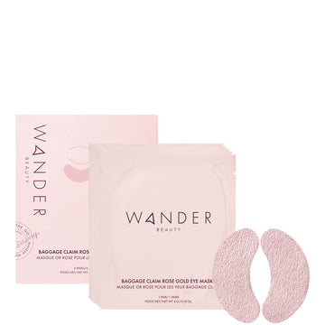 Wander Beauty Baggage Claim Eye Masks - Rose Gold (6 pair)