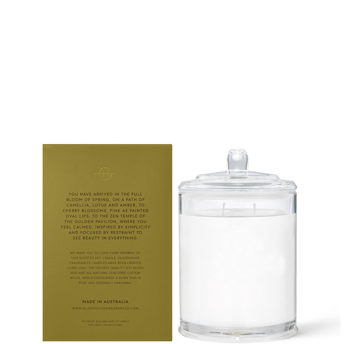 Glasshouse Fragrances Kyoto in Bloom Candle 13.4 oz