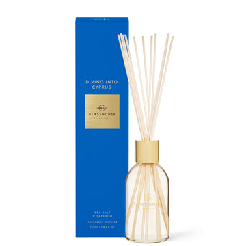 Glasshouse Fragrances Diving into Cyprus Diffuser 8.4 fl. oz