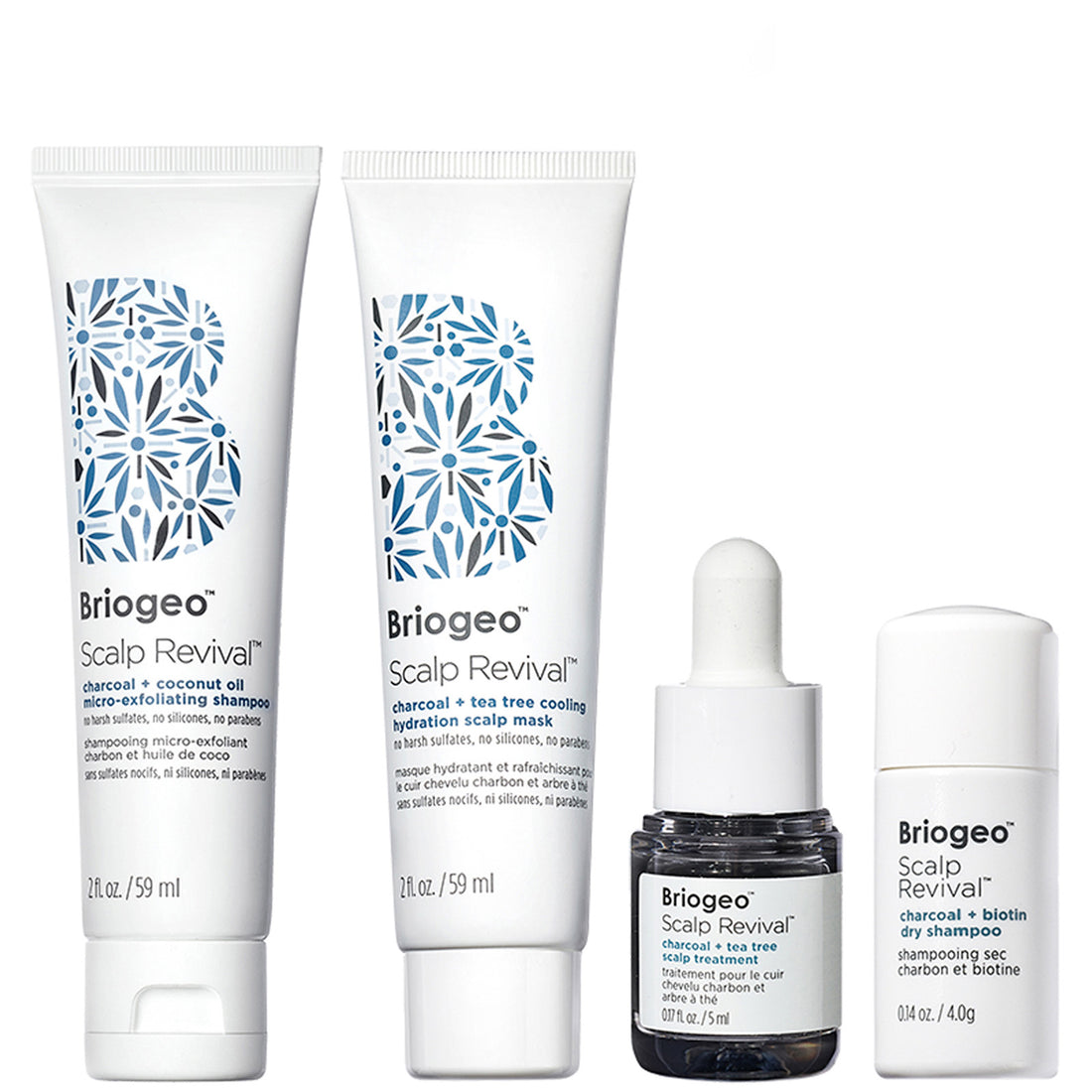 Briogeo Scalp Revival™ Soothe + Detoxify Travel Set for Dry Itchy, Oily Scalp (Worth $38.00)