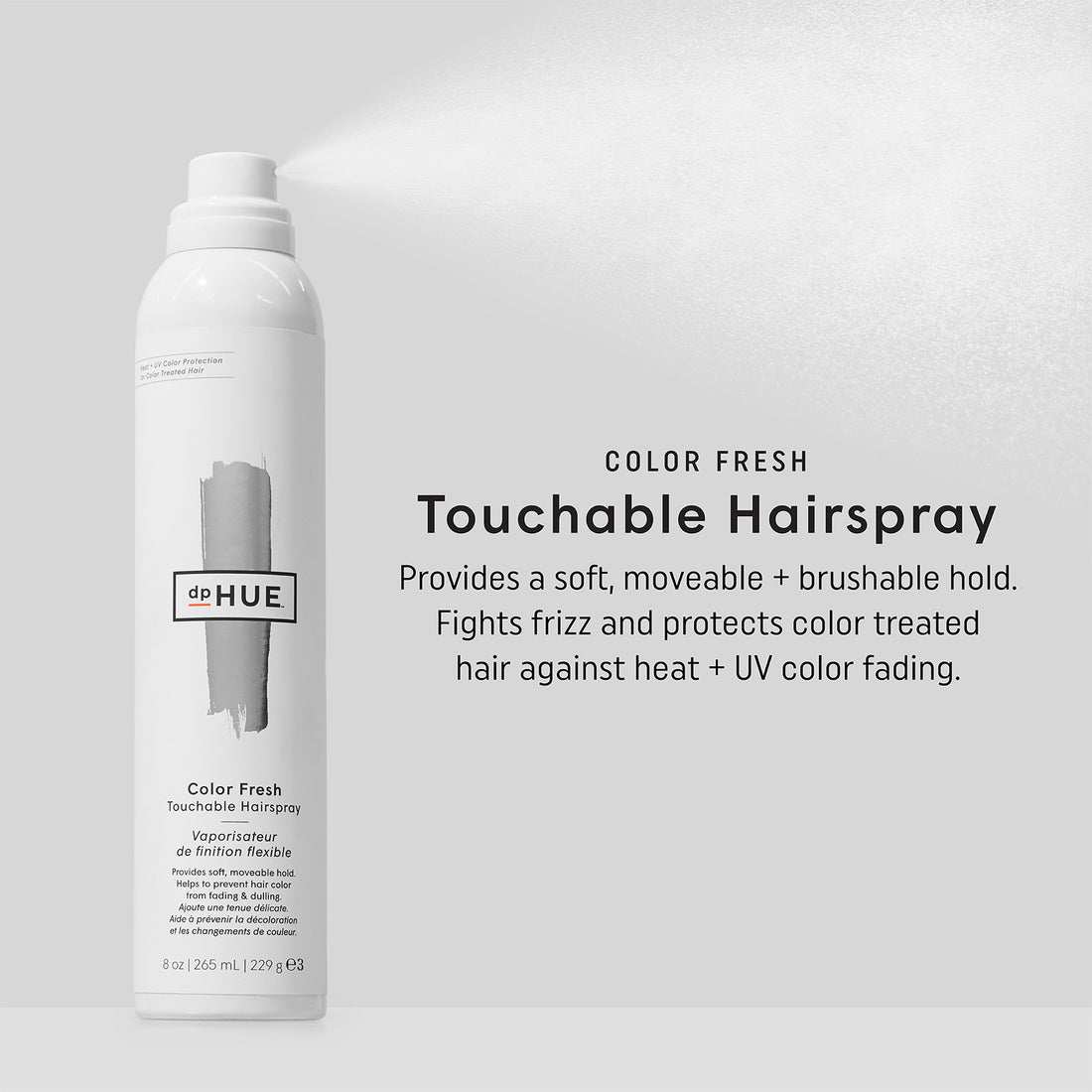dpHUE Colour Fresh Touchable Hairspray 236ml