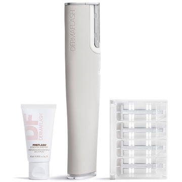 DERMAFLASH Luxe+ Advanced Sonic Dermaplaning and Peach Fuzz Removal - Stone