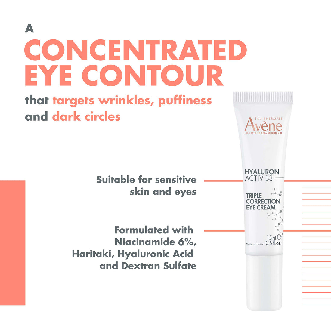 Avène Hyaluron Activ B3 Triple Correction Eye Care (0.5 oz.)