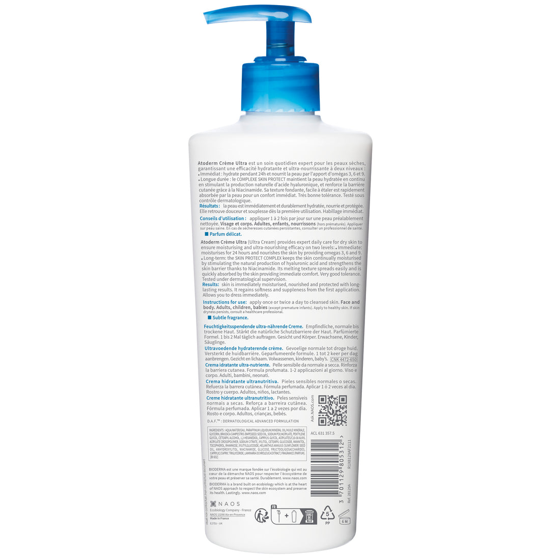 Bioderma Atoderm Ultra-Nourishing Crème (16.9 oz.)