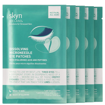 skyn ICELAND Dissolving Microneedle Patches (Pack of 5) (Worth $80.00)