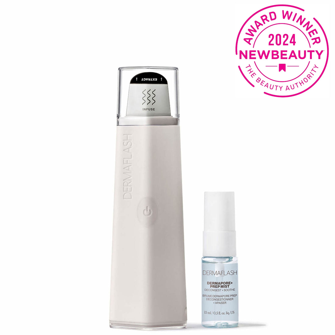 DERMAFLASH DERMAPORE+ Pore Extractor and Serum Infuser - Stone