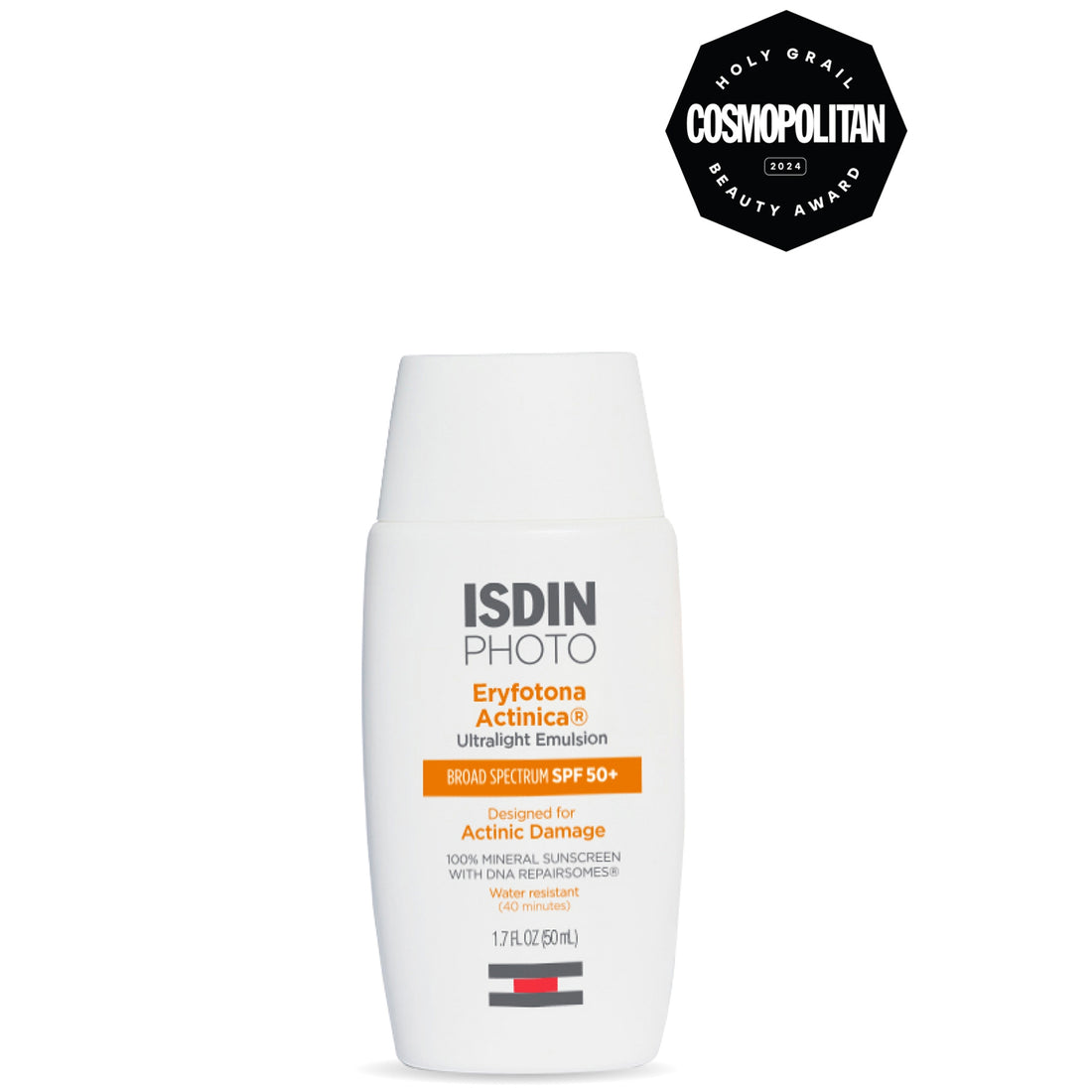 ISDIN Eryfotona Actinica Mineral Broad-Spectrum Face Sunscreen SPF 50+ (1.7 fl. Oz)
