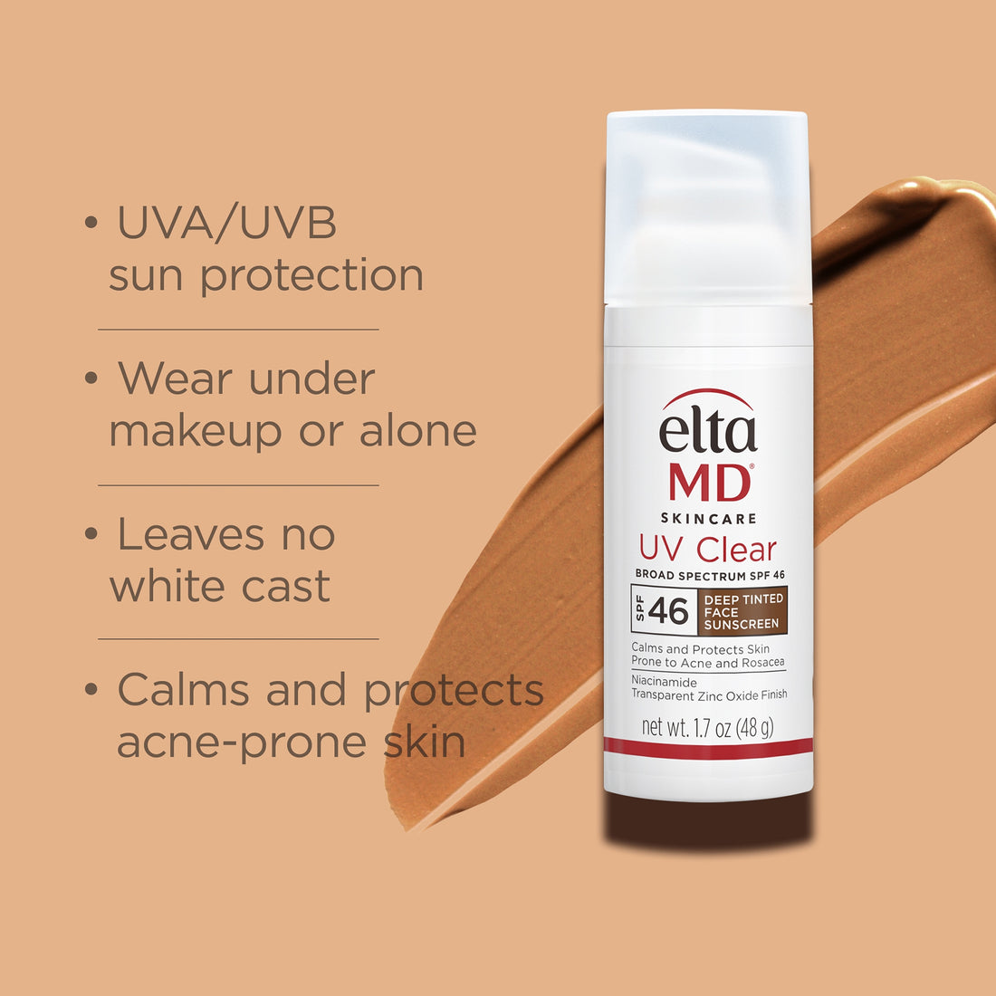 EltaMD UV Clear Broad-Spectrum SPF 46 - Deep Tinted