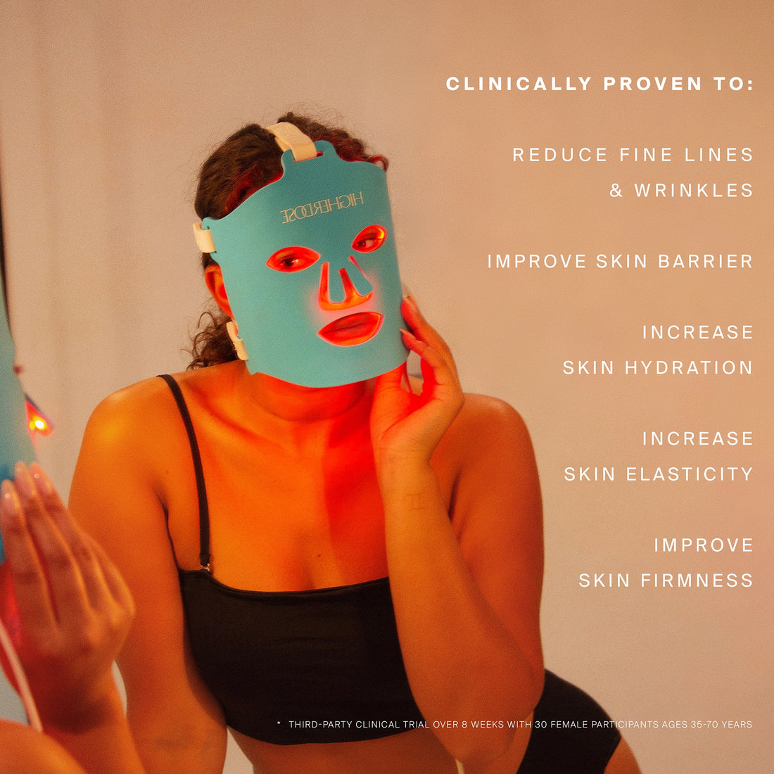 HigherDOSE Red Light Face Mask