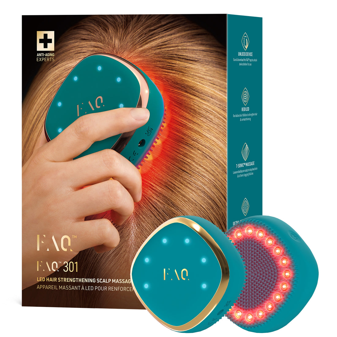 FOREO FAQ 301 LED Hair Strengthening Scalp Massager