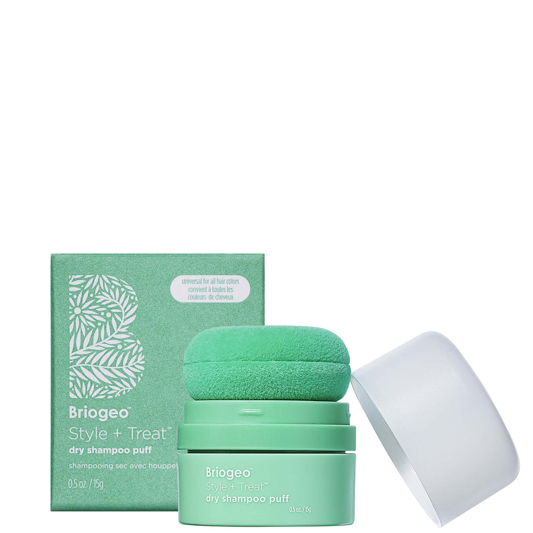 Briogeo Style + Treat Dry Shampoo Puff - Universal for all Hair Colors