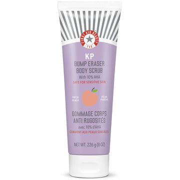 First Aid Beauty KP Bump Eraser Body Scrub with 10% AHA 8oz - Peach