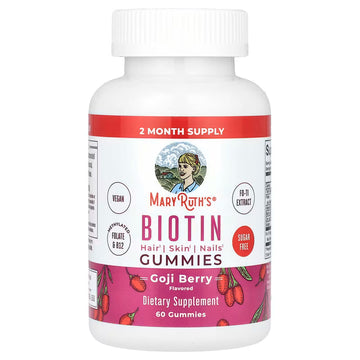 Biotin Gummies, Goji Berry, MaryRuth Organics