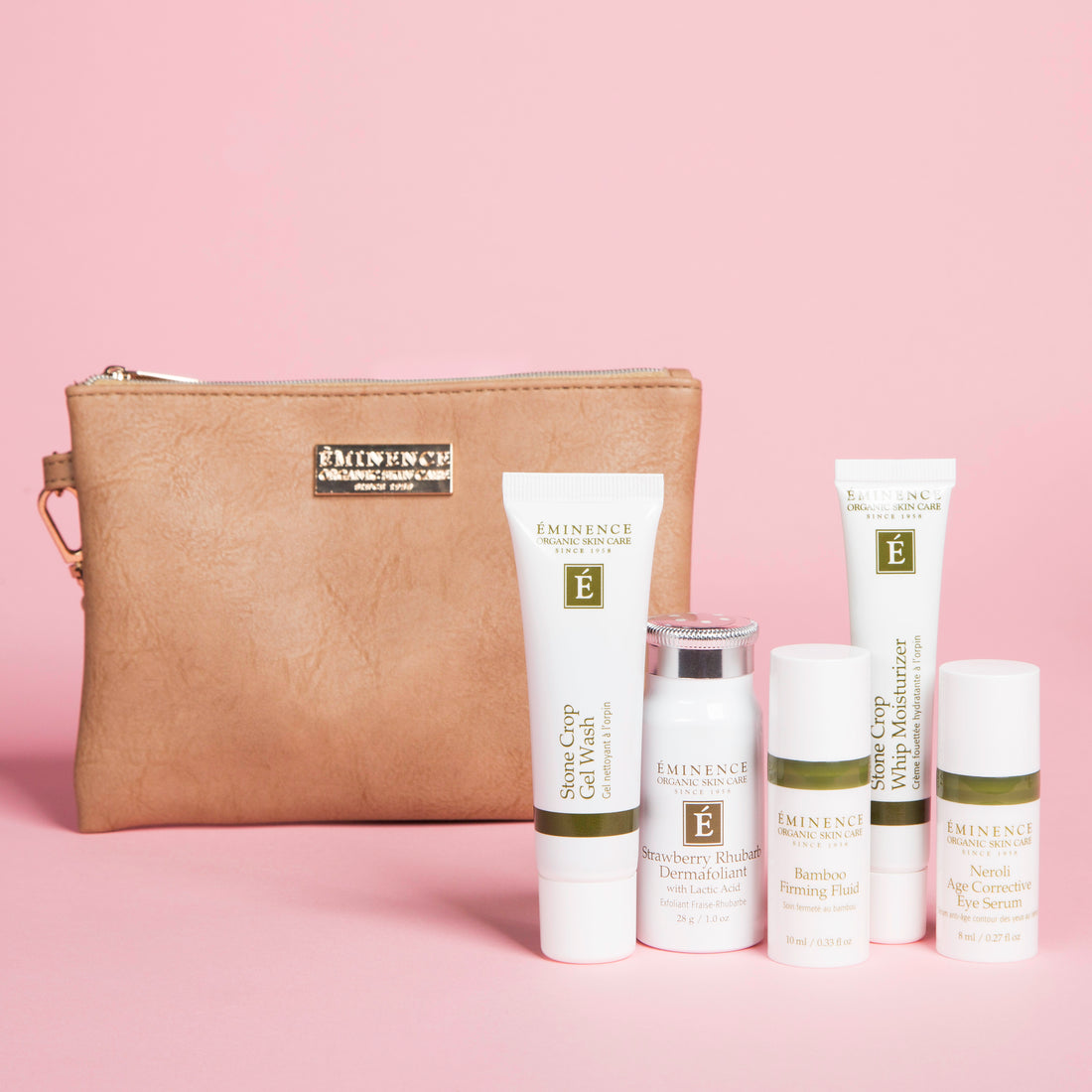 Eminence Organic Skin Care Must Have Minis Gift Set 5 piece