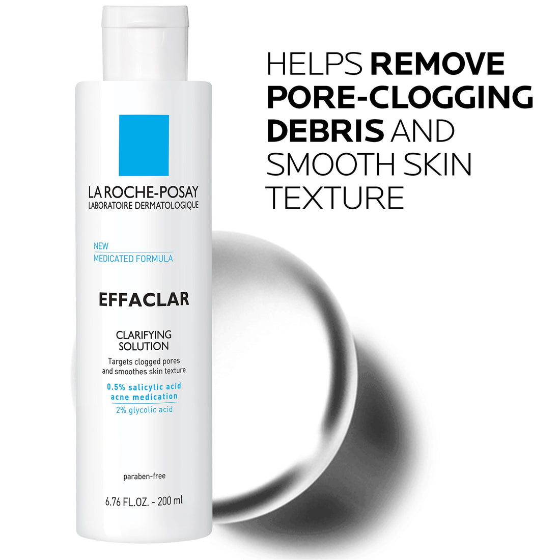 La Roche-Posay Effaclar Clarifying Solution Acne Toner with Salicylic Acid (6.76 fl. oz.)