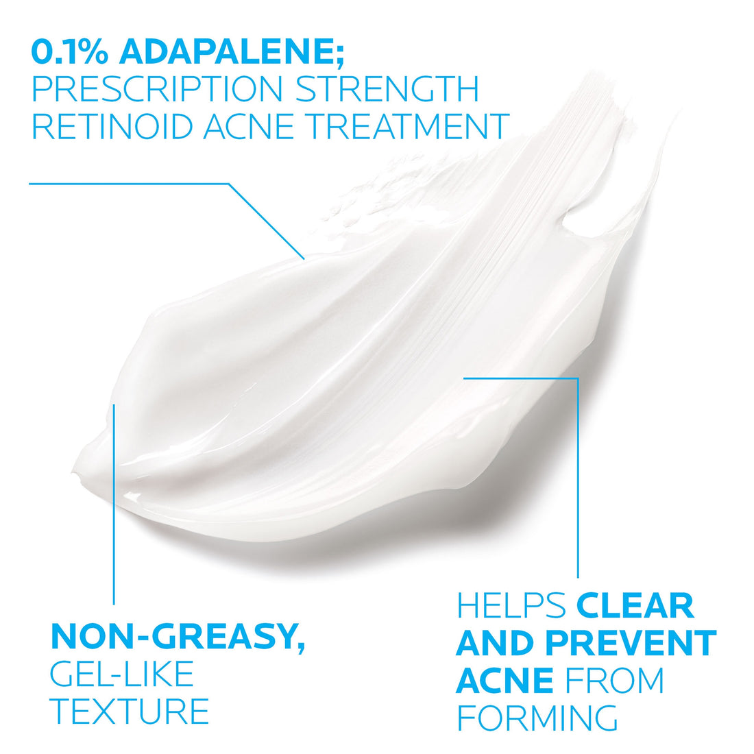 La Roche-Posay Effaclar Adapalene Gel 0.1% Retinoid Acne Treatment (1.6 oz.)