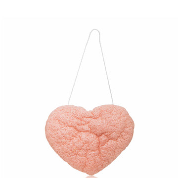 One Love Organics The Cleansing Sponge - French Pink Clay Heart Shape (1 piece)