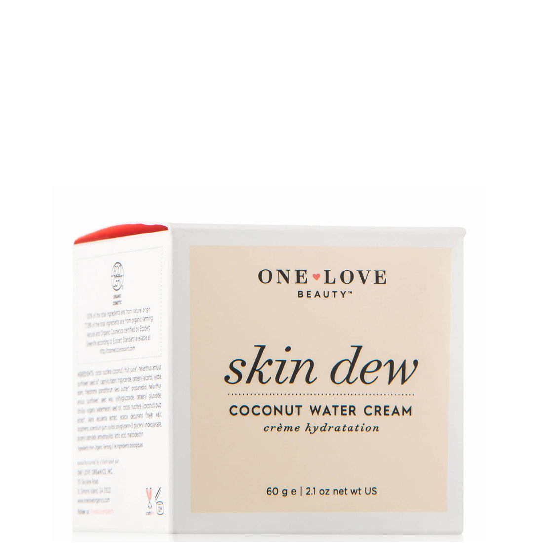 One Love Organics Skin Dew Coconut Water Cream (2.1 oz.)