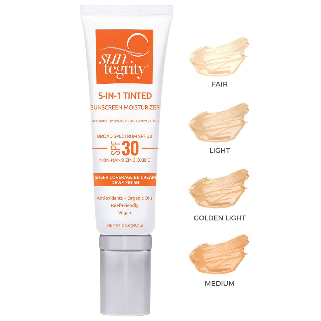 Suntegrity Skincare 5 in 1 Moisturizing Face Sunscreen SPF 30 (1.7 oz.)