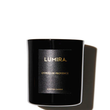 LUMIRA Cypress de Provence Black Candle 10.5 oz