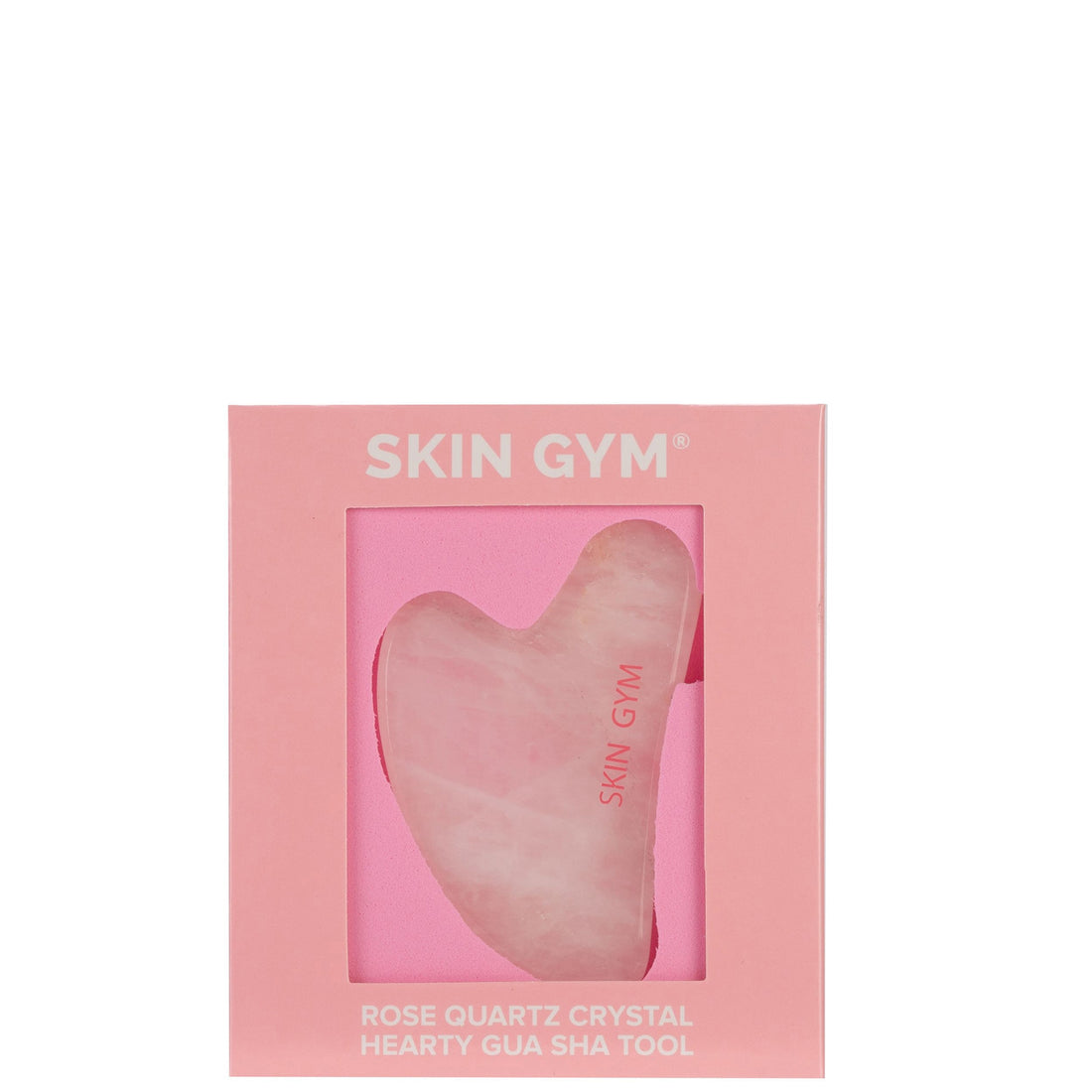 Skin Gym Rose Quartz Sculpty Heart Gua Sha