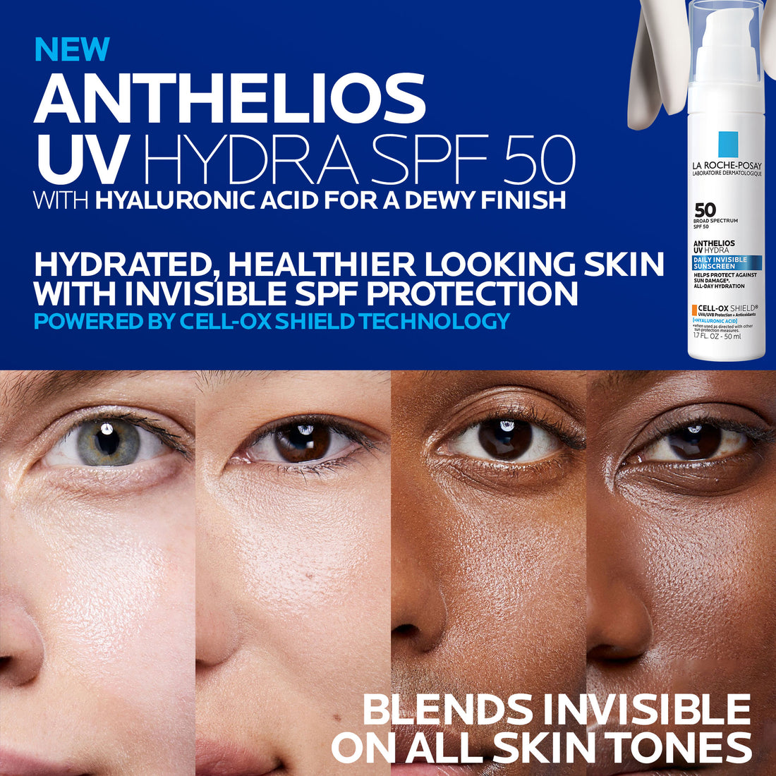 La Roche-Posay Anthelios UV Hydra Daily Invisible Sunscreen SPF 50 (1.7 fl.oz)