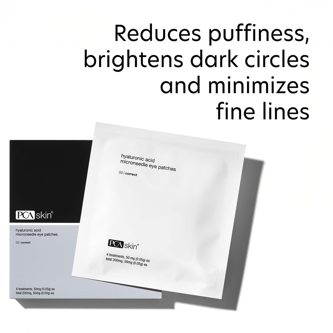 PCA Skin Hyaluronic Acid Microneedle Eye Patches- 4pack