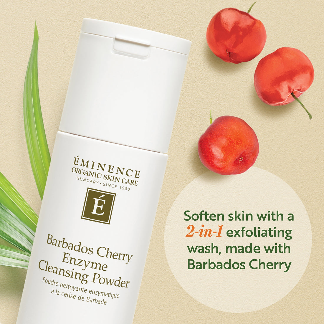 Eminence Organic Skin Care Barbados Cherry Enzyme Cleansing Powder 80g