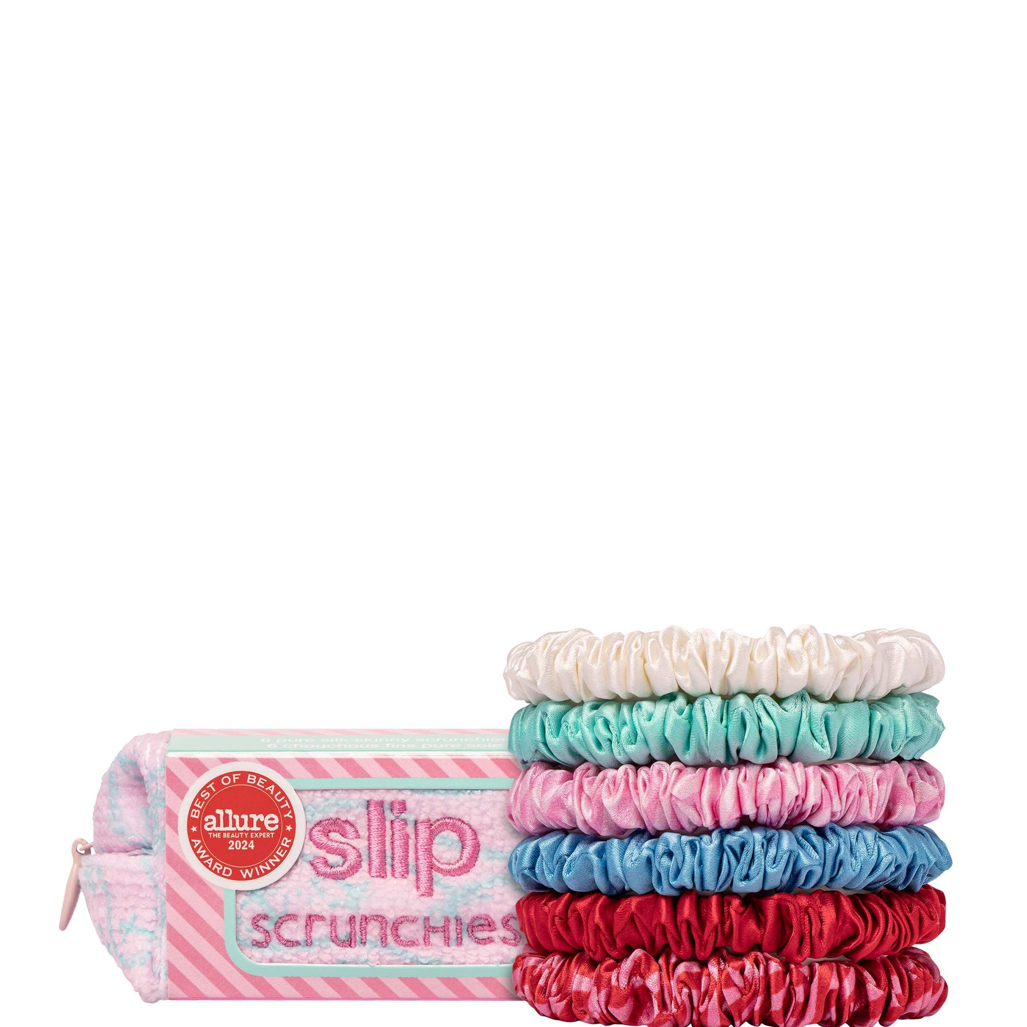 Slip Skinny Scrunchies & Complimentary Pouch - High Tide