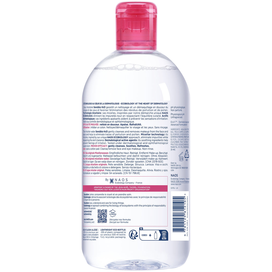Bioderma Sensibio H2O Micellar Water (16.7 oz)