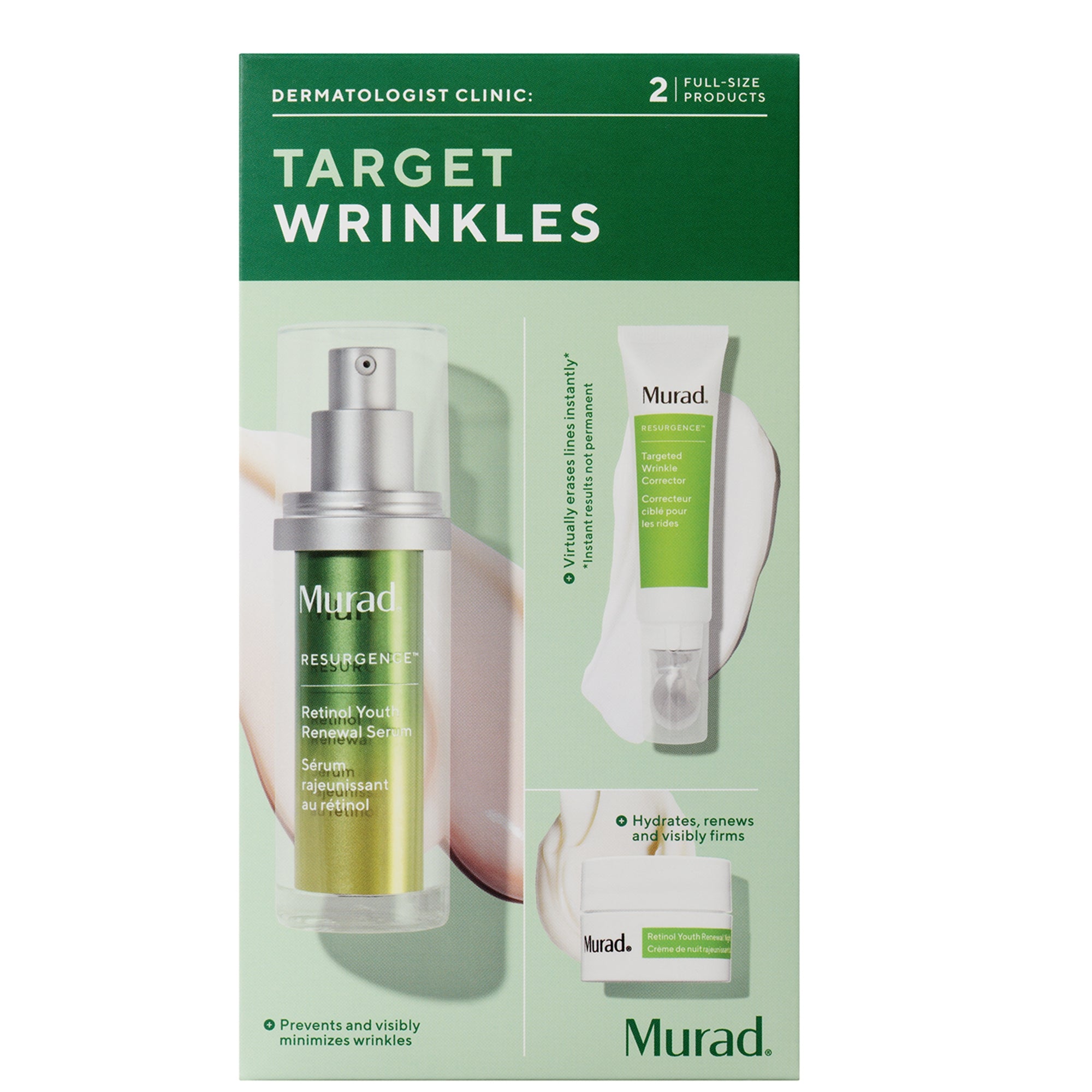 Murad Dermatologist Clinic: Target Wrinkles - Value Kit (Worth $184)