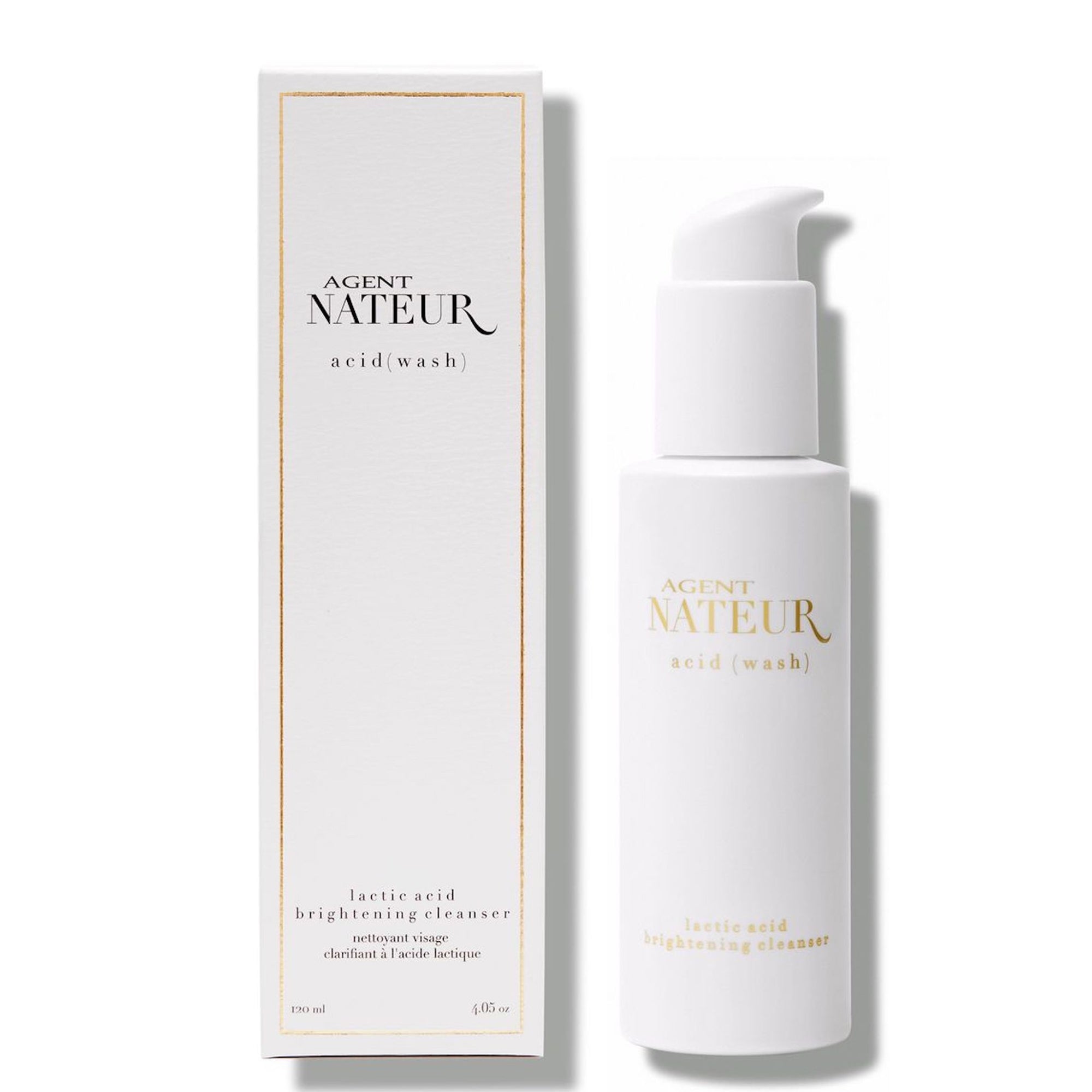 Agent Nateur acid (wash) lactic acid skin brightening cleanser 4.05oz