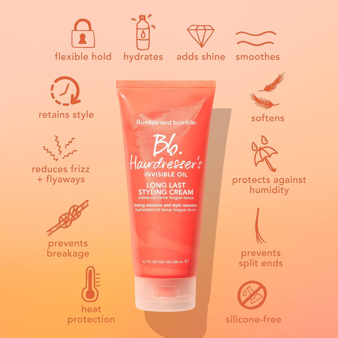 Bb Hairdresser's INVISIBLE OIL LONG LAST STYLING CREAM