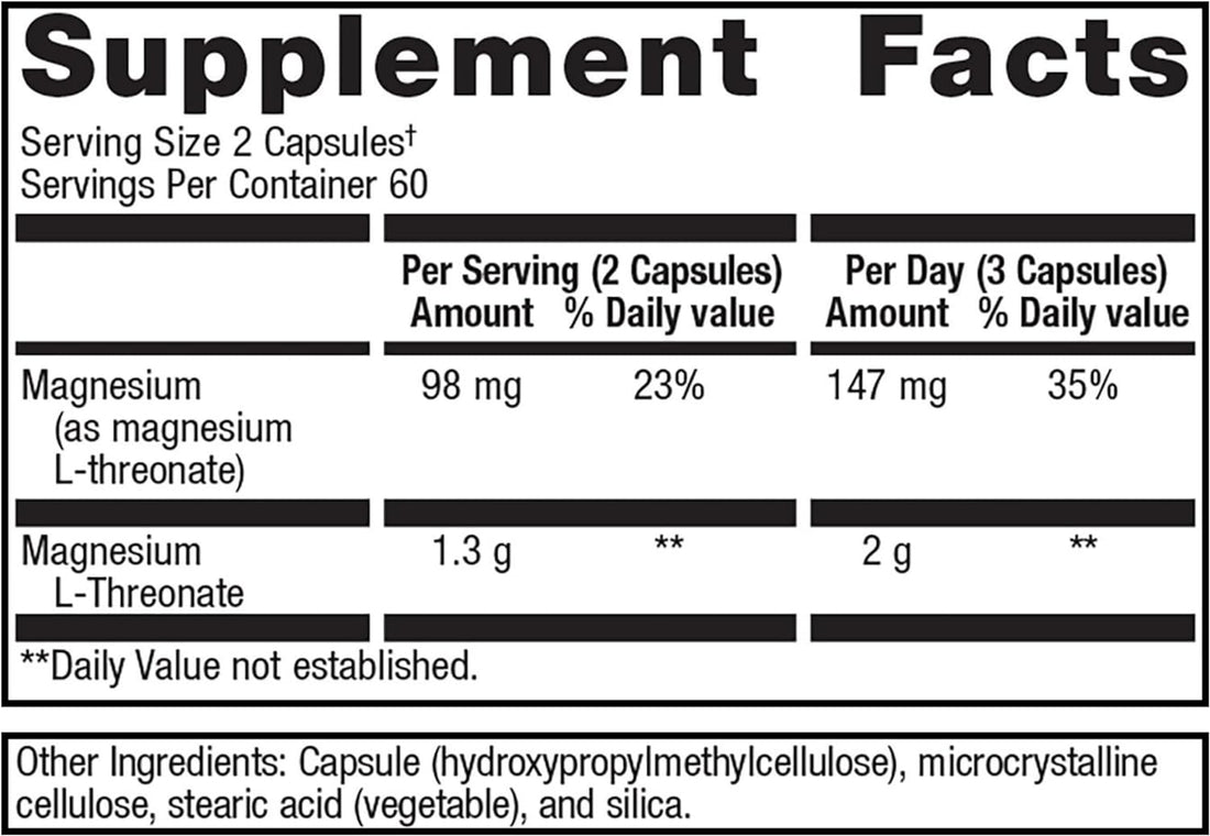 Mag L-Threonate DIETARY SUPPLEMENT