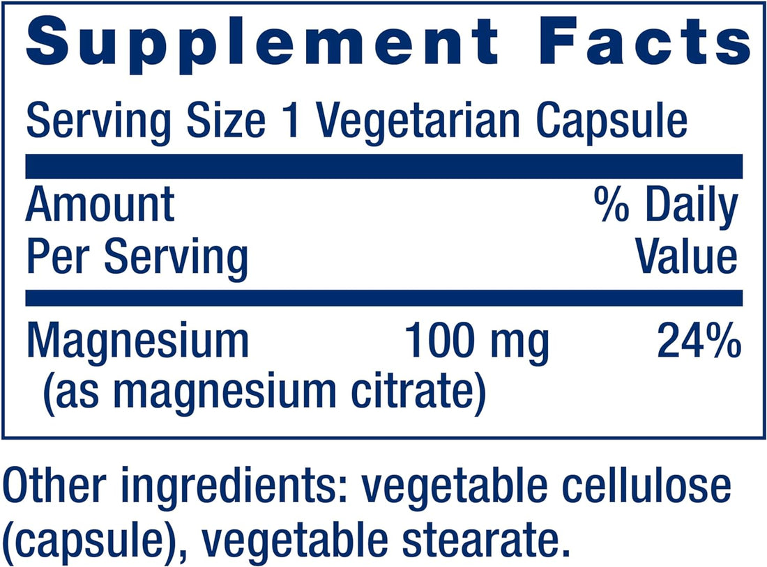 Magnesium (Citrate) 100mg DIETARY SUPPLEMENT