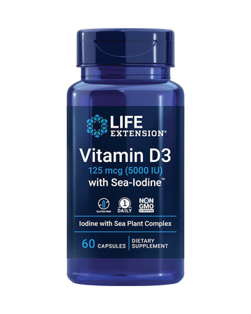 LIFE EXTENSION Vitamin D3 125 mcg (5000 IU) DIETARY SUPPLEMENT