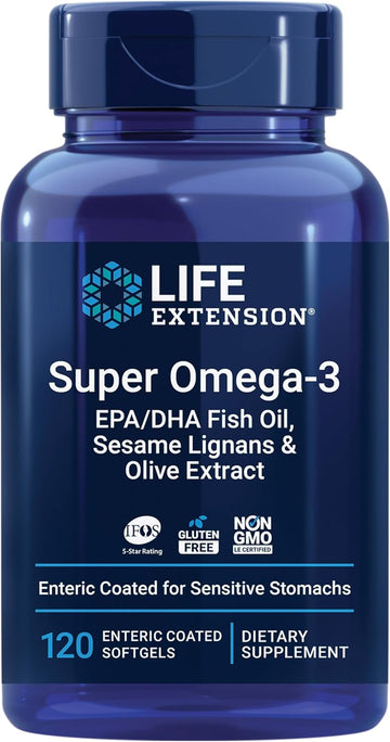 Super Omega-3 EPA/DHA Fish Oil, Sesame Lignans & Olive Extract DIETARY SUPPLEMENT