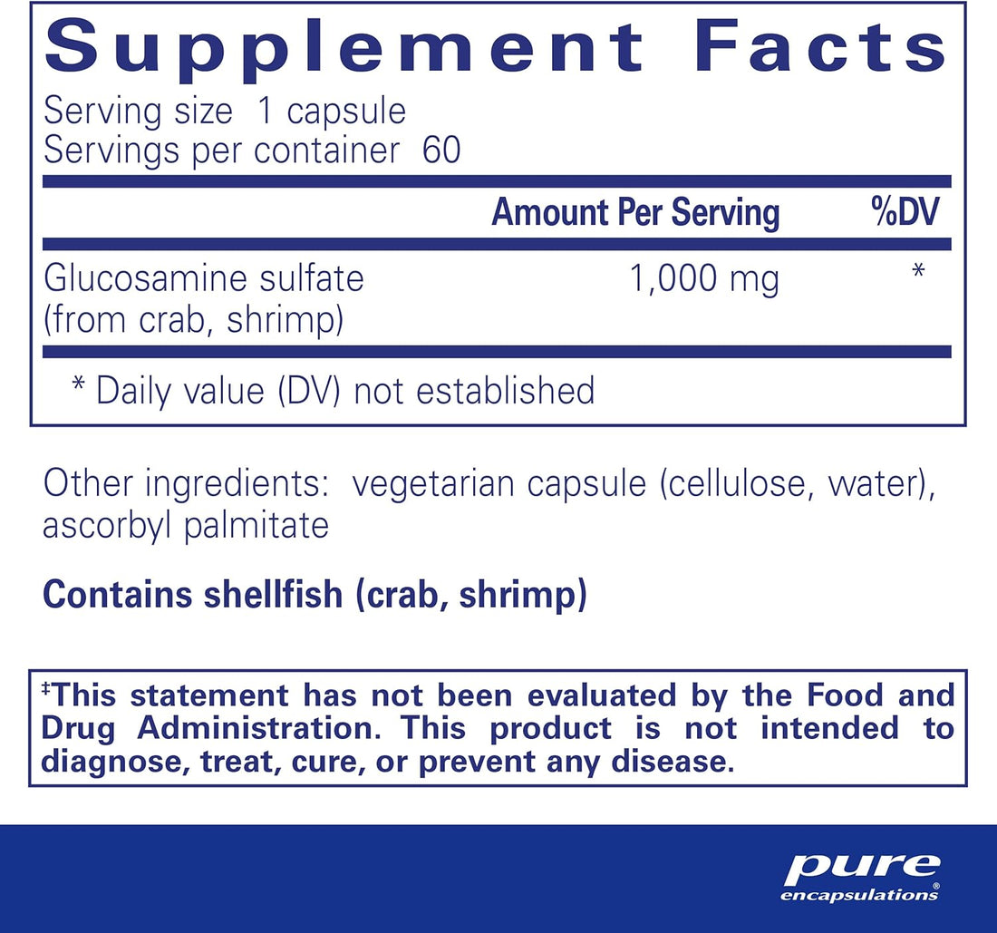 Glucosamine Sulfate 1,000 mg Dietary Supplement