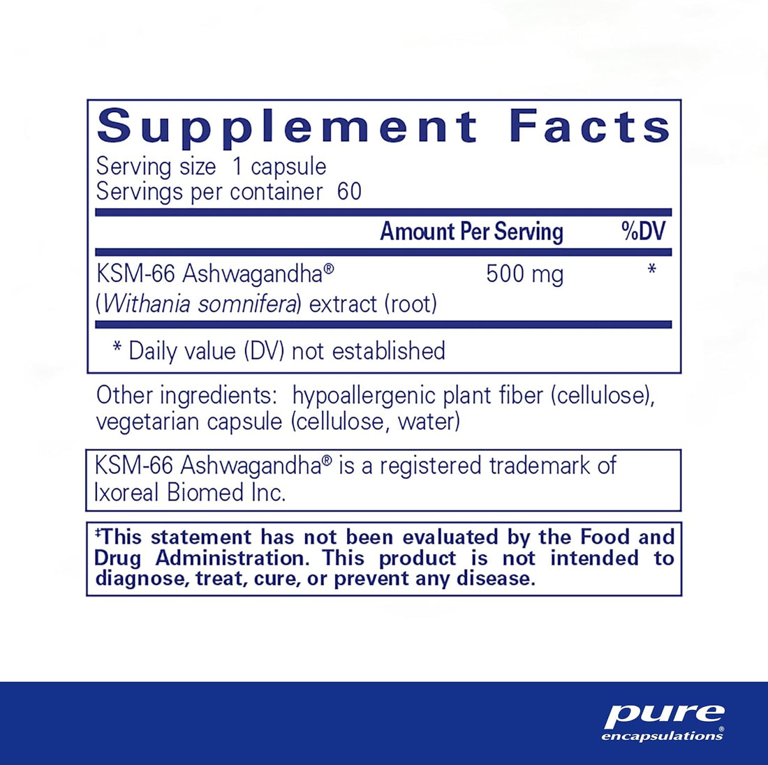 Ashwagandha Dietary Supplement