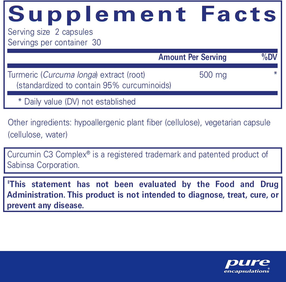 Curcumin With Curcumin C3 Complex Dietary Supplement