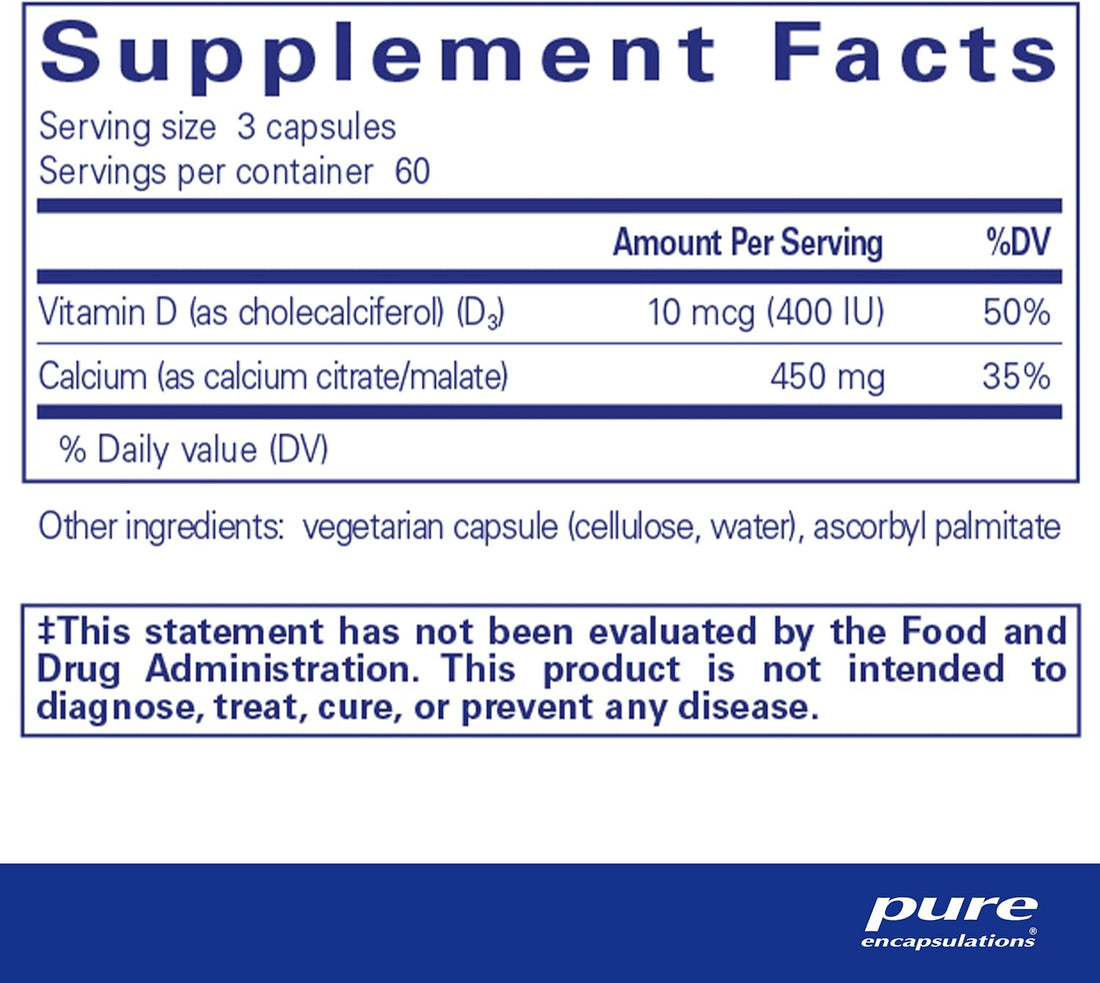 Calcium with Vitamin D3 Dietary Supplement