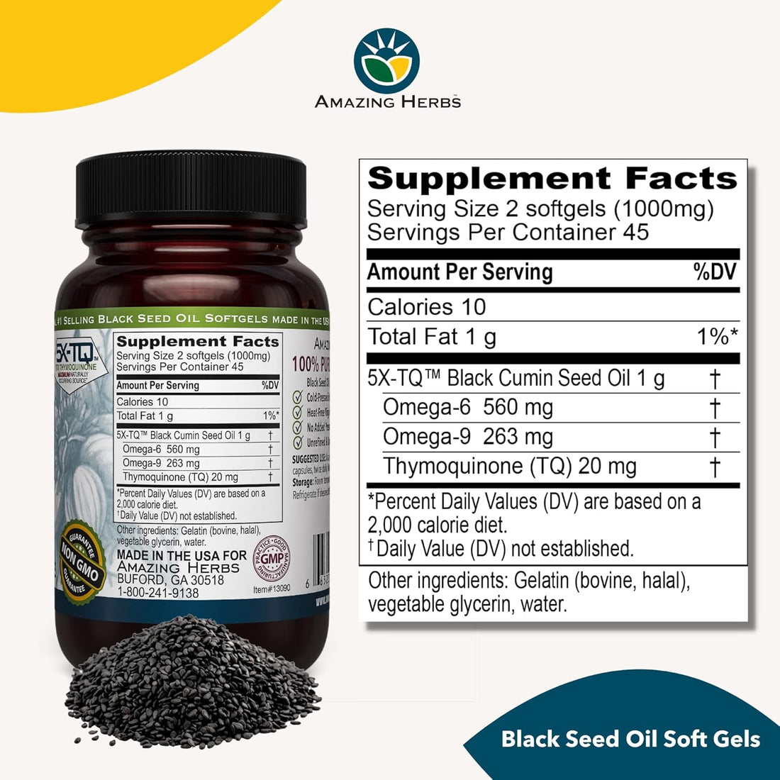 BLACK SEED 500mg DIETARY SUPPLEMENT