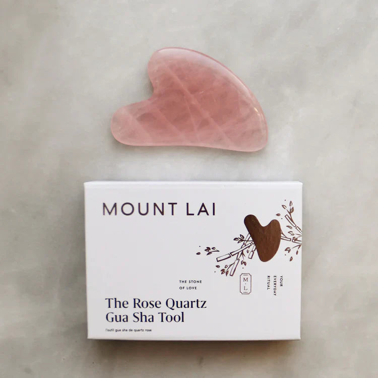 The Rose Quartz Gua Sha Facial Lifting Tool